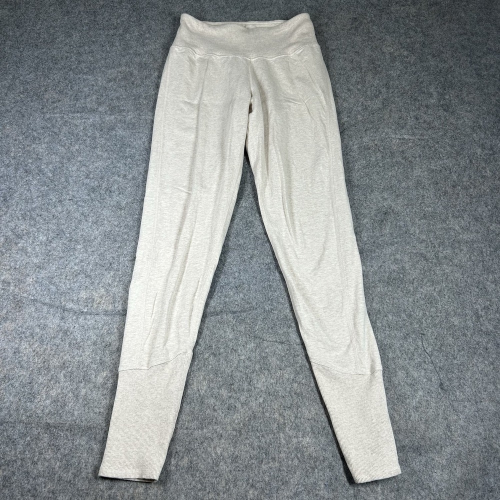 Dorothee Schumacher Leggings Womens 2 Ribbed Knit Cream Capsule Minimalist Yoga
